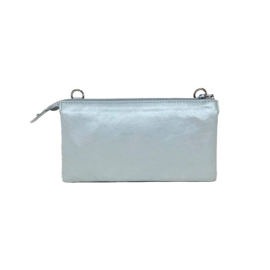 Clutch taske med rem. Læderskind. Lys mint farve.  Cosystyle