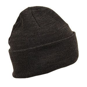 Smart klassisk beanie hue til mænd. One size. Akryl. Sort-Grå. Connexion Tie