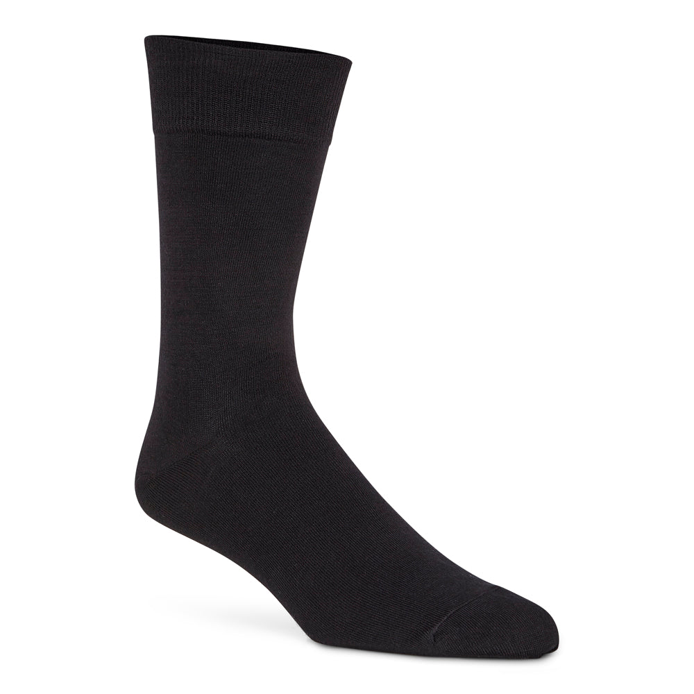 Herrensocken. Doppelt weiche Knöchelsocken. Schwarz. Der KT-Strumpf