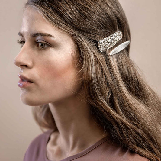 Haarspange Slim Solid. Vergoldet. Dänisches Kopenhagen