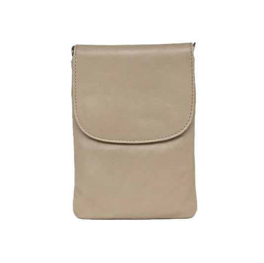 Mobiltaske med rem. Beige. Cosystyle