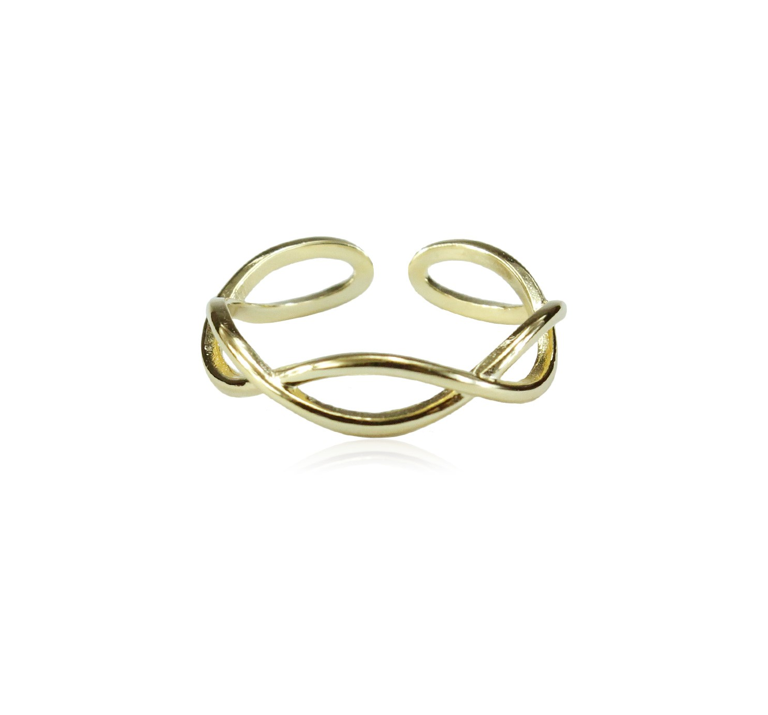 Gedrehter Ring aus Gold. Füge hinzu ein. Jemals ... brauchst