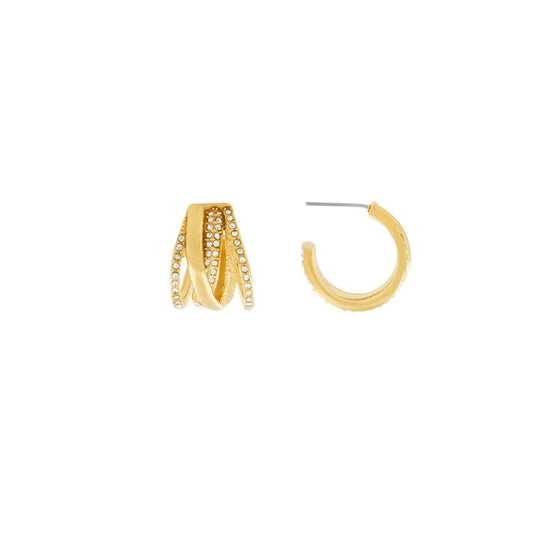 Joy Clear CZ Multi Hoop. Waterproof. 18K guld plating. Dansk Copenhagen