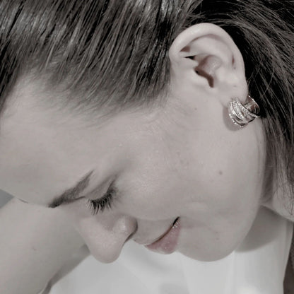 Joy Clear CZ Multi Hoop. Waterproof. 18K gold plating. Danish Copenhagen