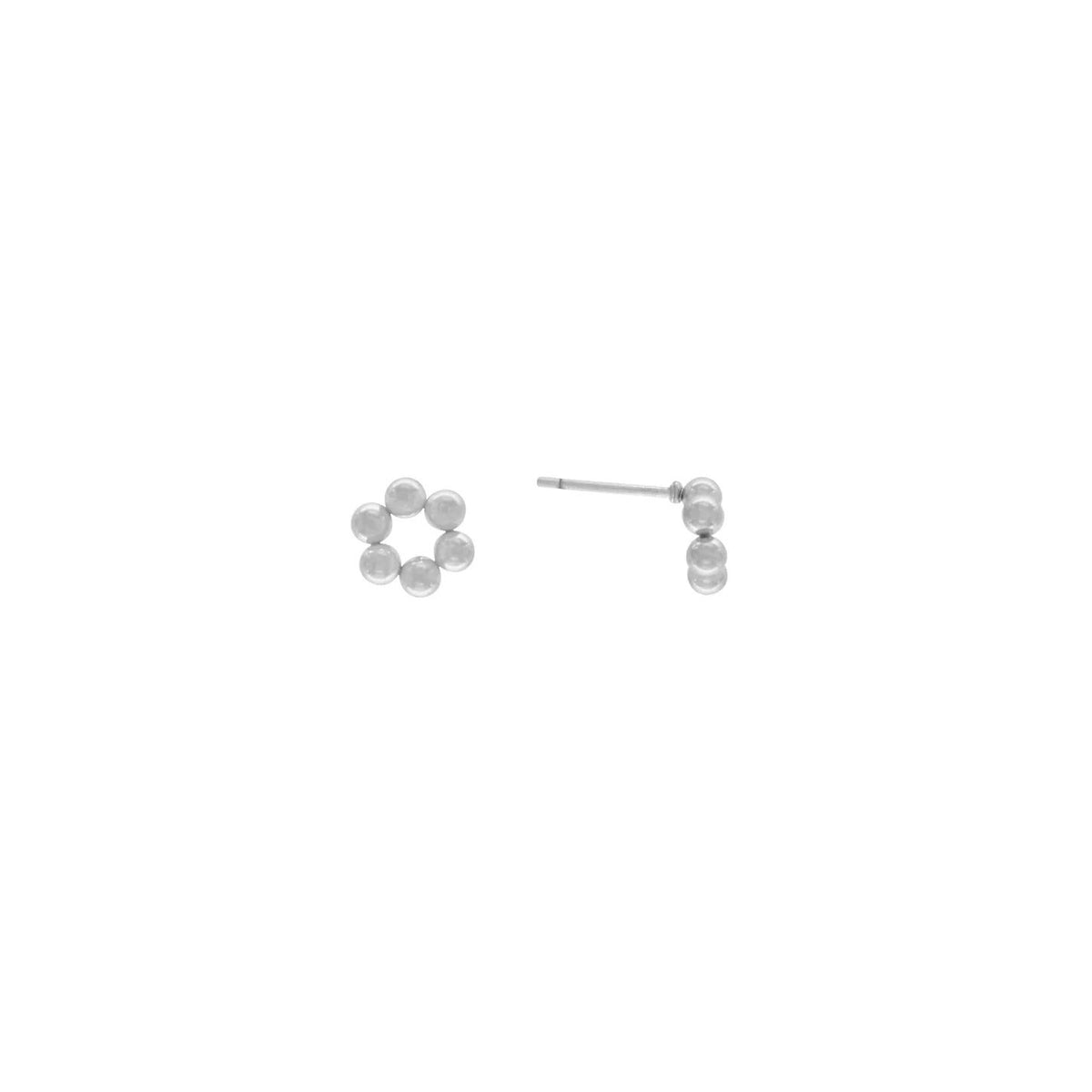 Passion Waterproof Circle Ball Earrings. Silver plating. Danish Copenhagen