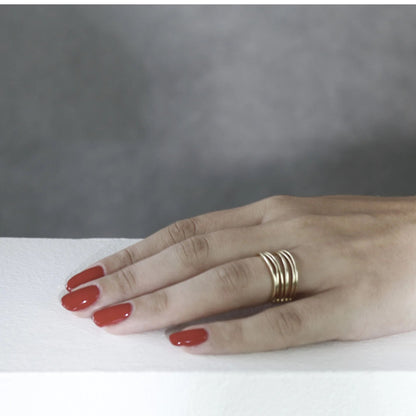 Tara Adjustable Ring. Sølvbelagt. Dansk Copenhagen