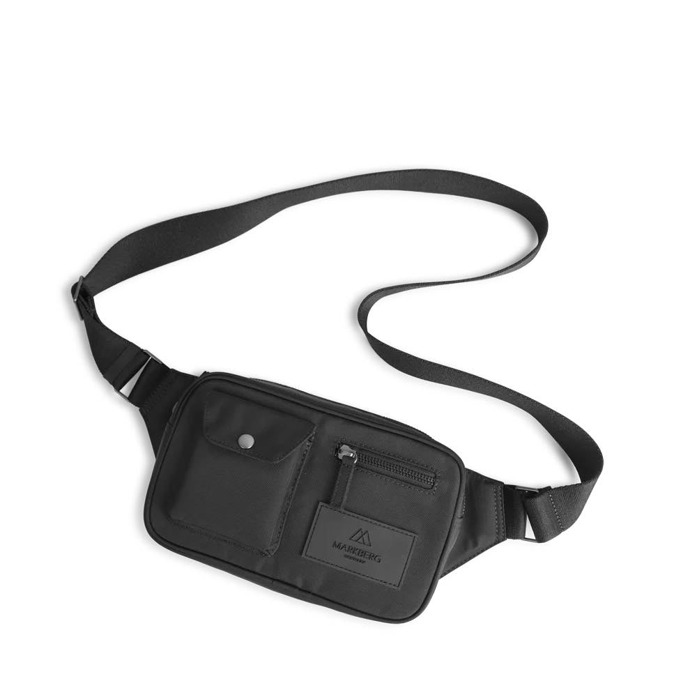 Sac ceinture DarlaMBG pour elle et lui. Noir monochrome. Markberg