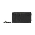 Wallet GrithMGB wallet. Snake structure. Leather. Black. Markberg