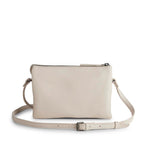 Sac bandoulière VeraMBG. Sable blanc. Cuir grainé. Markberg.