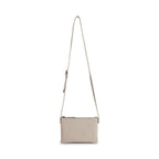 Sac bandoulière VeraMBG. Sable blanc. Cuir grainé. Markberg.